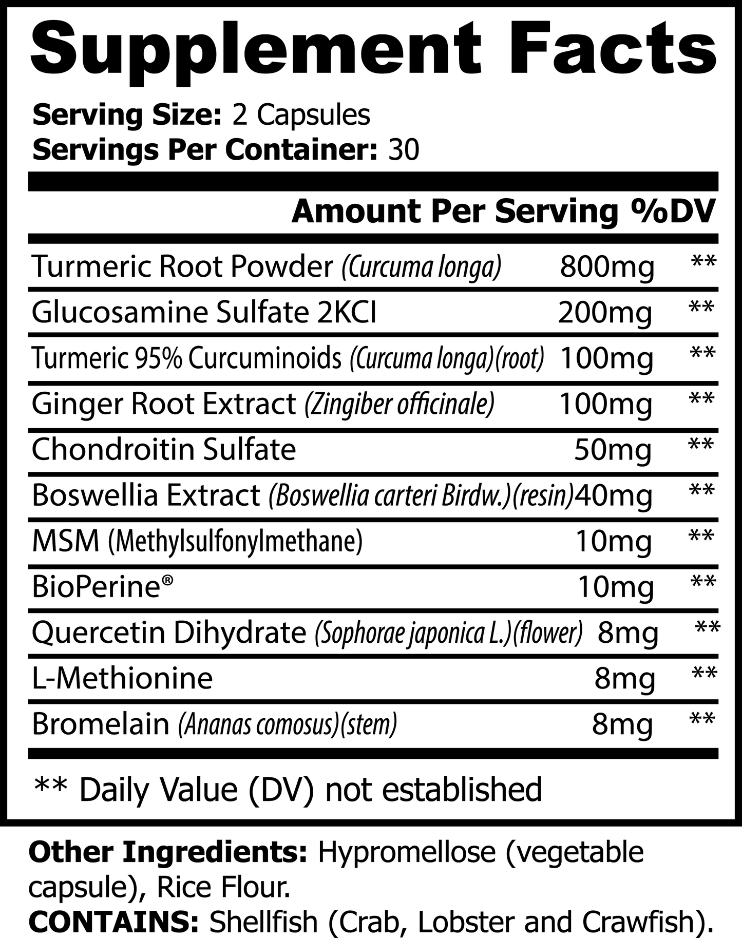 Turmeric 95% Curcuminoids
